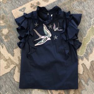 Rebecca Taylor La Vie High neck top